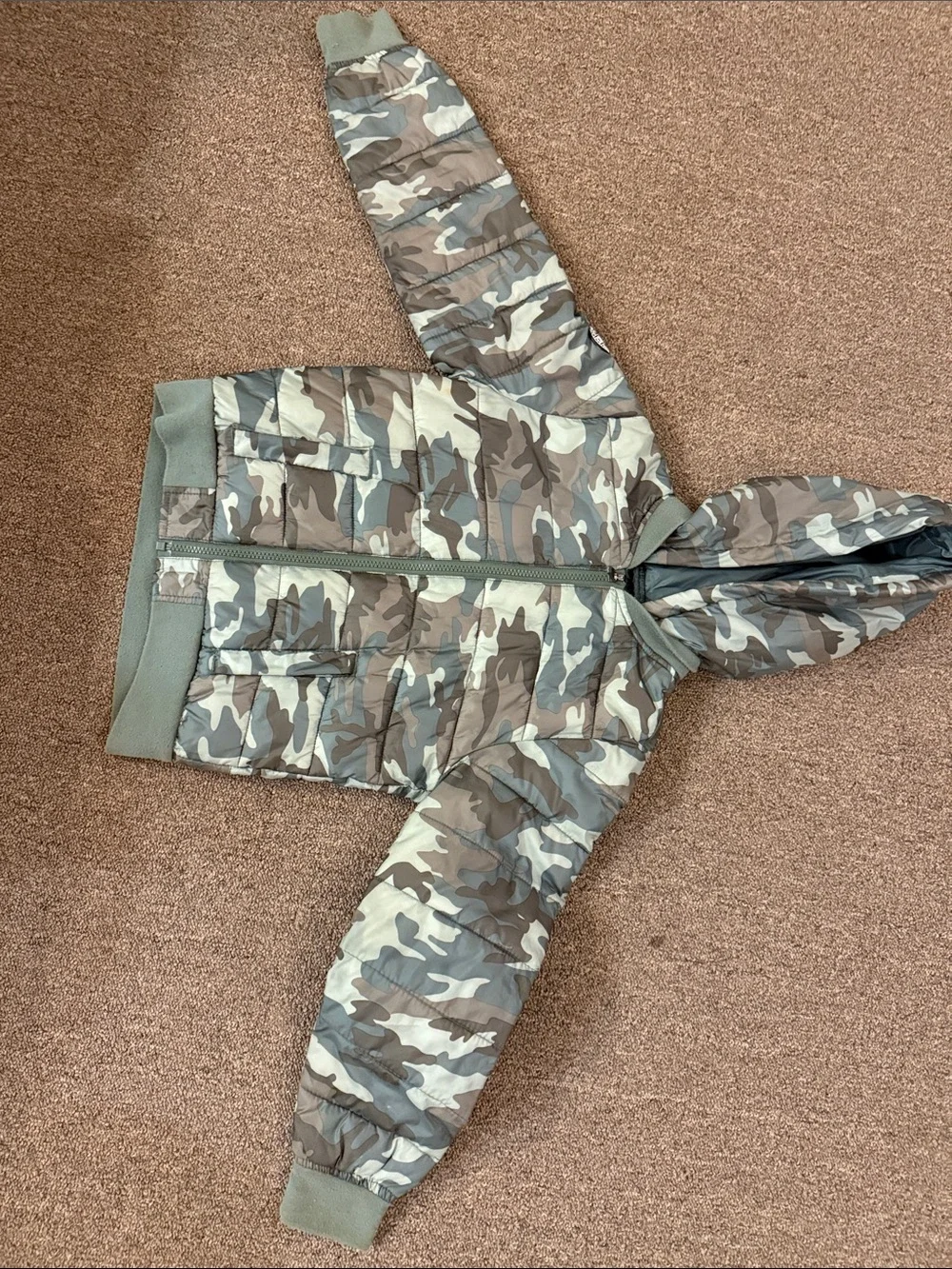 Justice Camo Girls size 8 comfy jacket